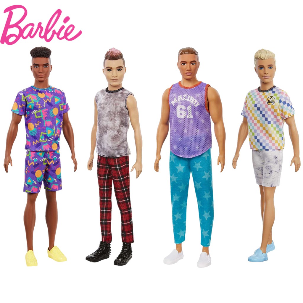 Barbie Ken Fashionistas Doll 165 Malibu 2021 162 Graphic Purple Top Barbie Ken Doll Toys Girls 0361