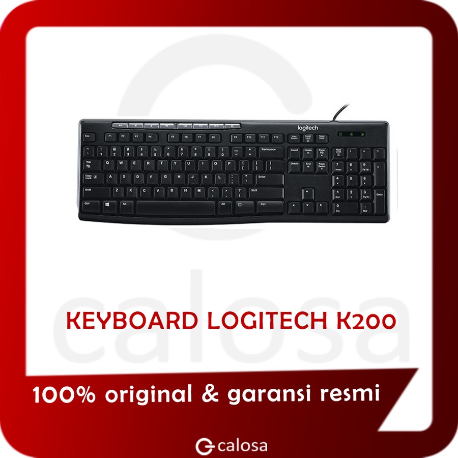 Logitech K200 Keyboard Wired Keyboard USB Laptop PC Keyboard Original ...