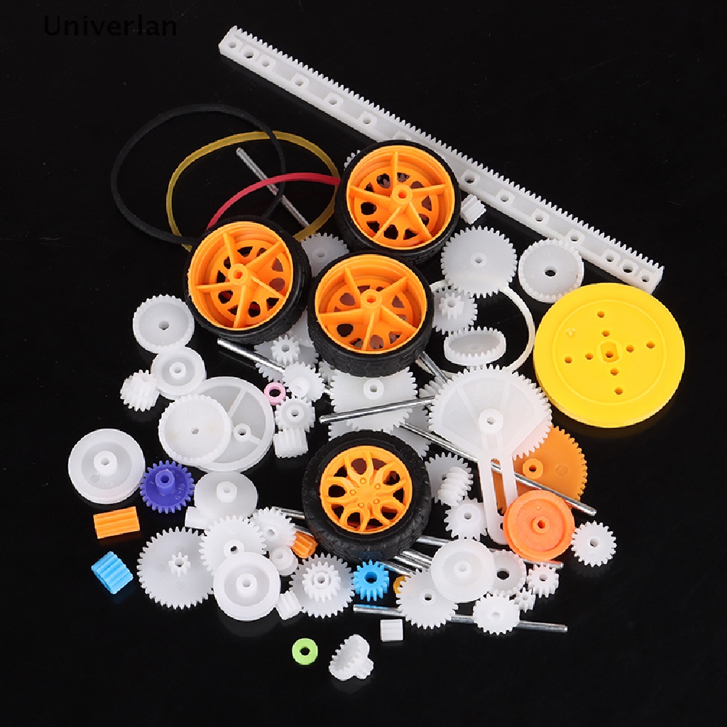 [[Univerlan]] 78pcs Gearbox toy robot motor plastic gear DIY model