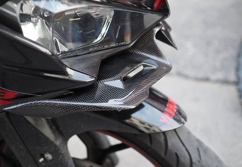 For YAMAHA YZF-R3 YZF-R25 YZF R3 R25 19-23 Front Fairing Winglets ...