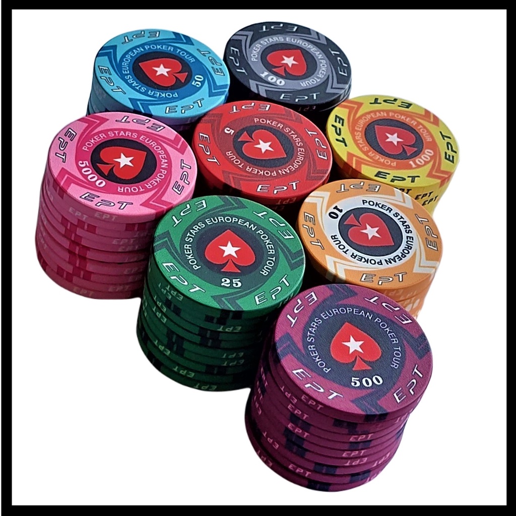 10 Pcs/Lot Premium Quality Professional EPT Ceramic Poker Chips with ...