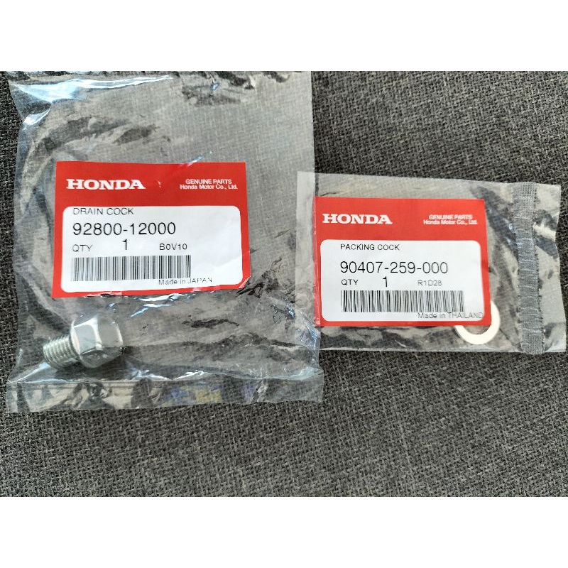 Honda Genuine Drain Bolt & Drain Washer Set For Honda Motorcycle