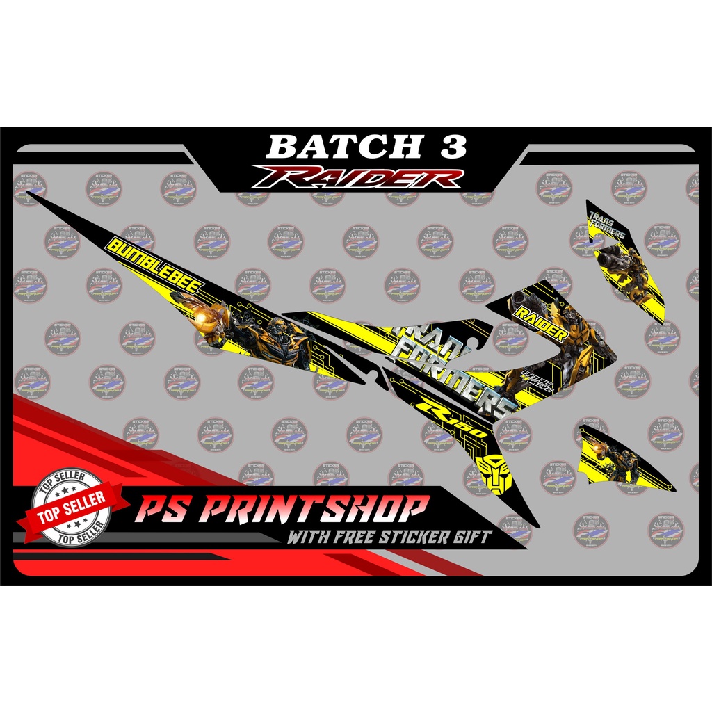 raider r150 Reborn sticker decals Batch 3 | Shopee Philippines