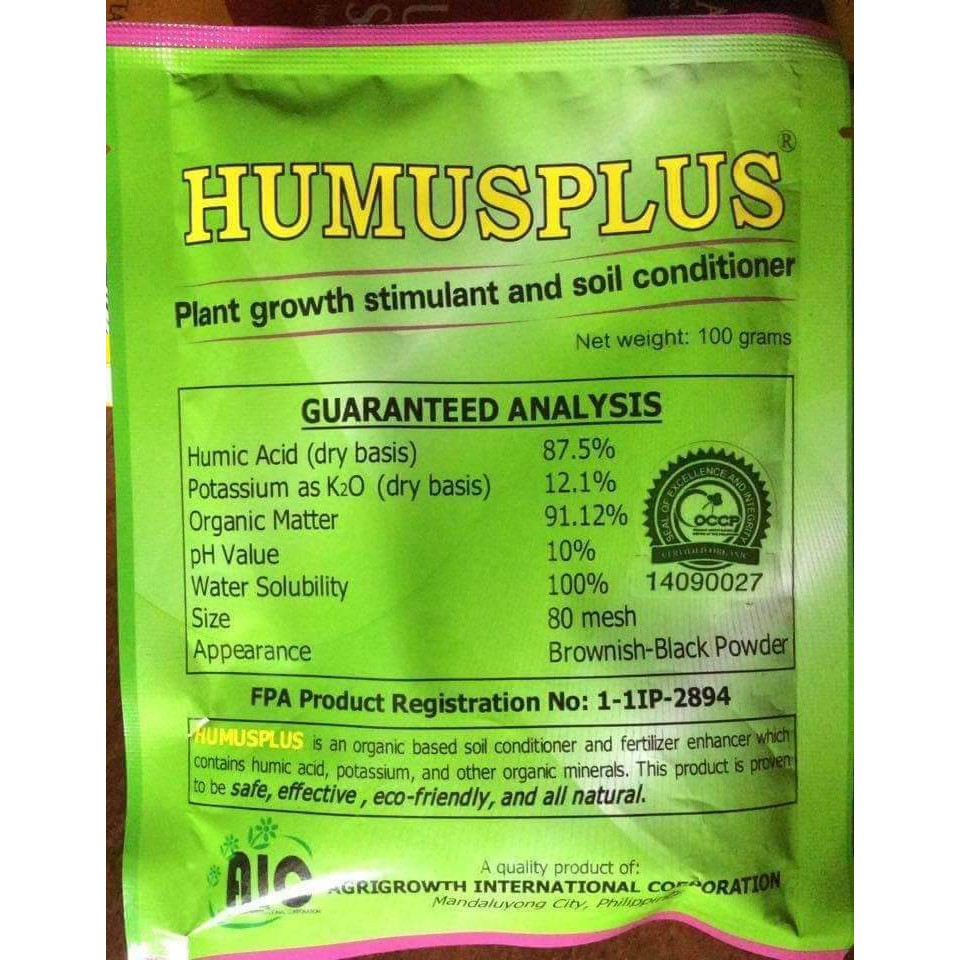 Humus plus 100 Soil Conditioner Grand humus | Shopee Philippines