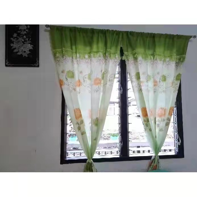 Sheering Curtain Good Quality Simple Curtain Without Ring Kurtina ...