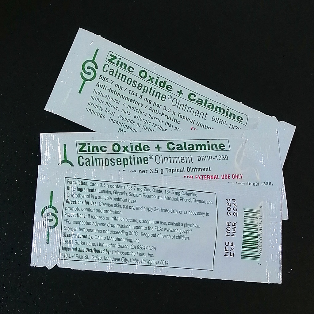 3 Sachets Set Ointment for Rashes (Calmoseptine) Shopee Philippines