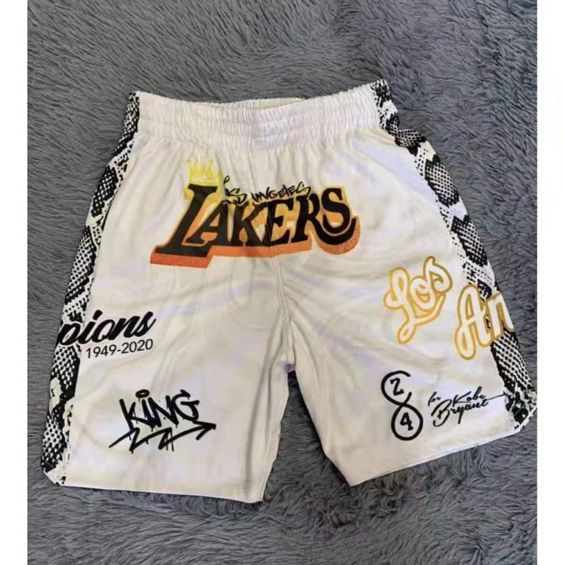 Basketball Short Team Lakers Replica For Men Sport Active Wear Fan Wear