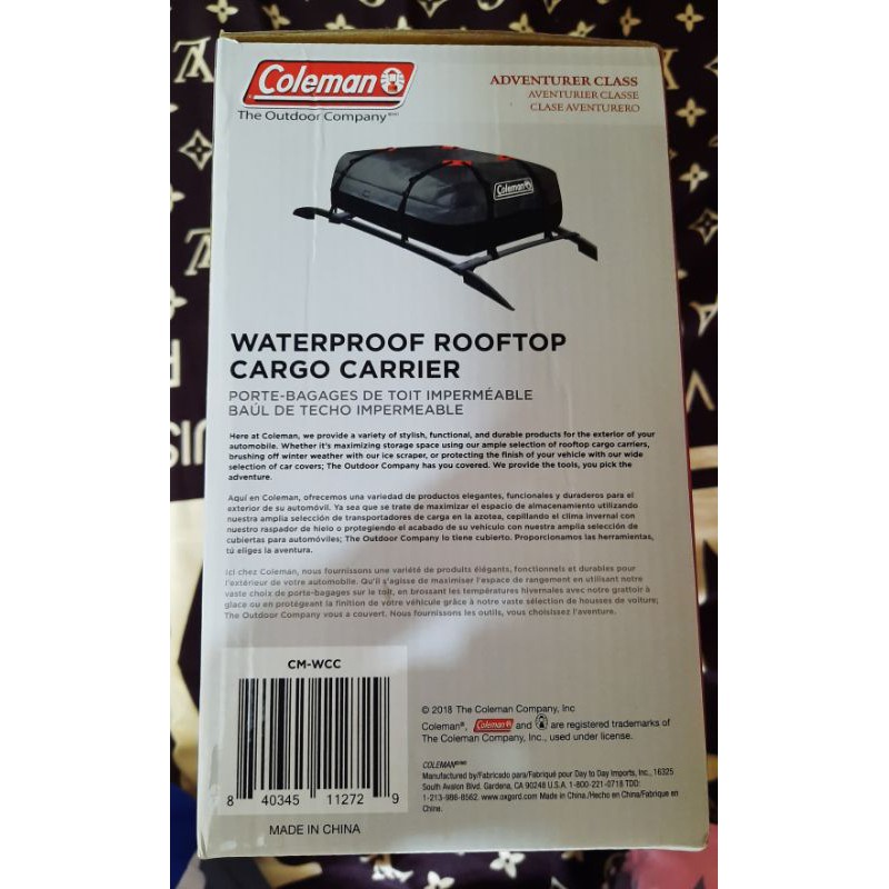 Coleman waterproof rooftop cargo carrier 2025
