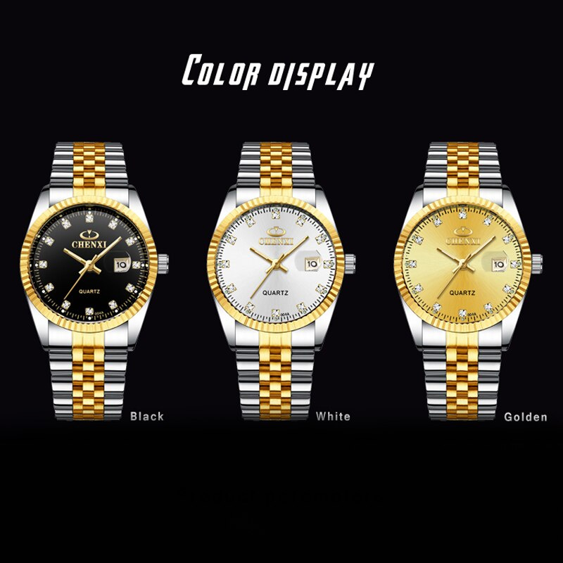 CHENXI Watch Men Fashion Quartz Clock Watches Mens Brand Luxury Full Steel Business Waterproof Watch Shopee Philippines charmex mens quartz watch 2820