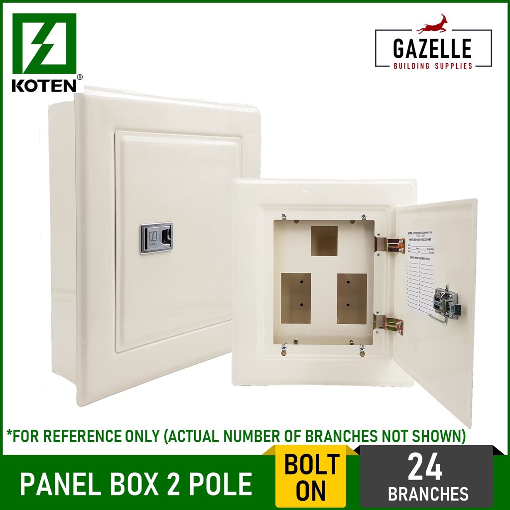Koten Premium Type Panel Box 2 Pole Bolt On 24 Branches Shopee