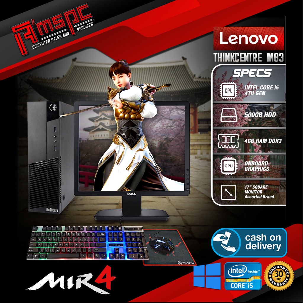 Desktop INTEL CORE I5 4TH GEN 4GB RAM DDR3 500GB HDD ONBOARD