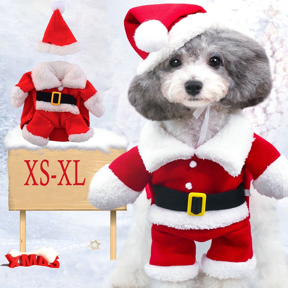 Santa Claus Puppy Christmas Costume - Festive Pet Outfit main image 0