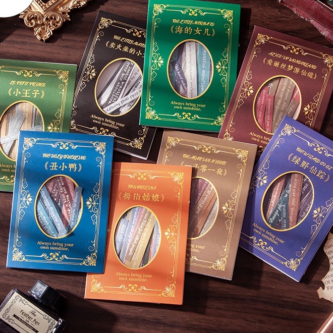 RTistry 60pcs Fairy tale Series Romantic Scripts Words Stickers