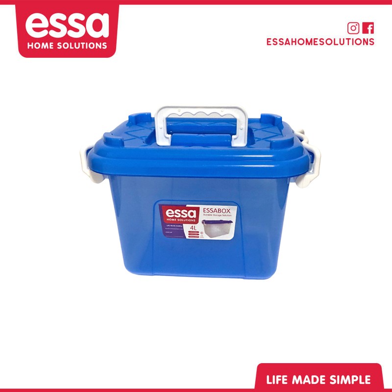 Essa Home Solutions Storage Box Colored 4 Liter | Shopee Philippines