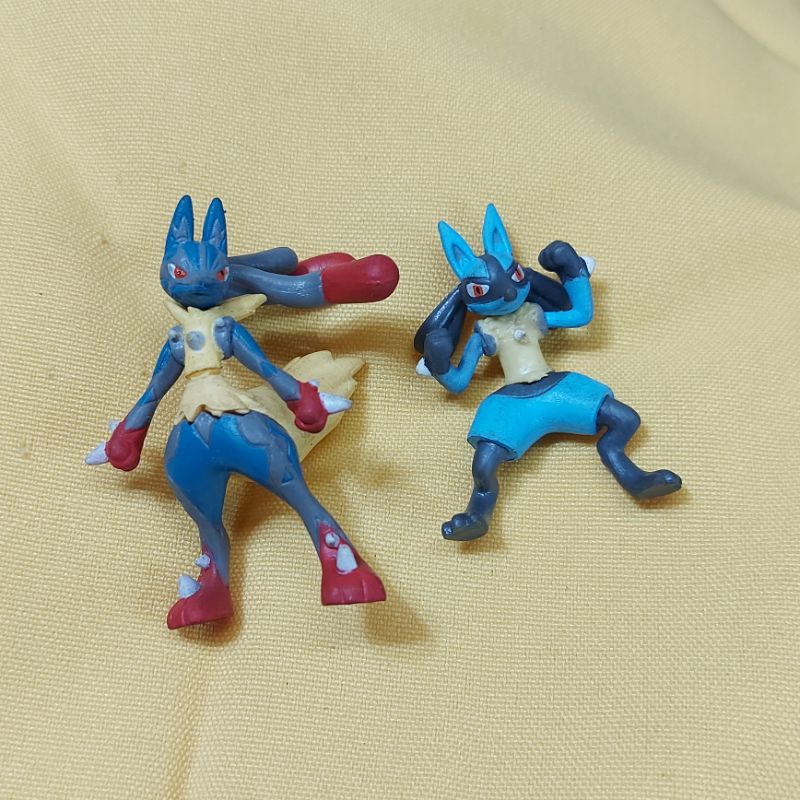 Pokemon — Mega Lucario — Mini Toy Figure SET — Anime Collectible