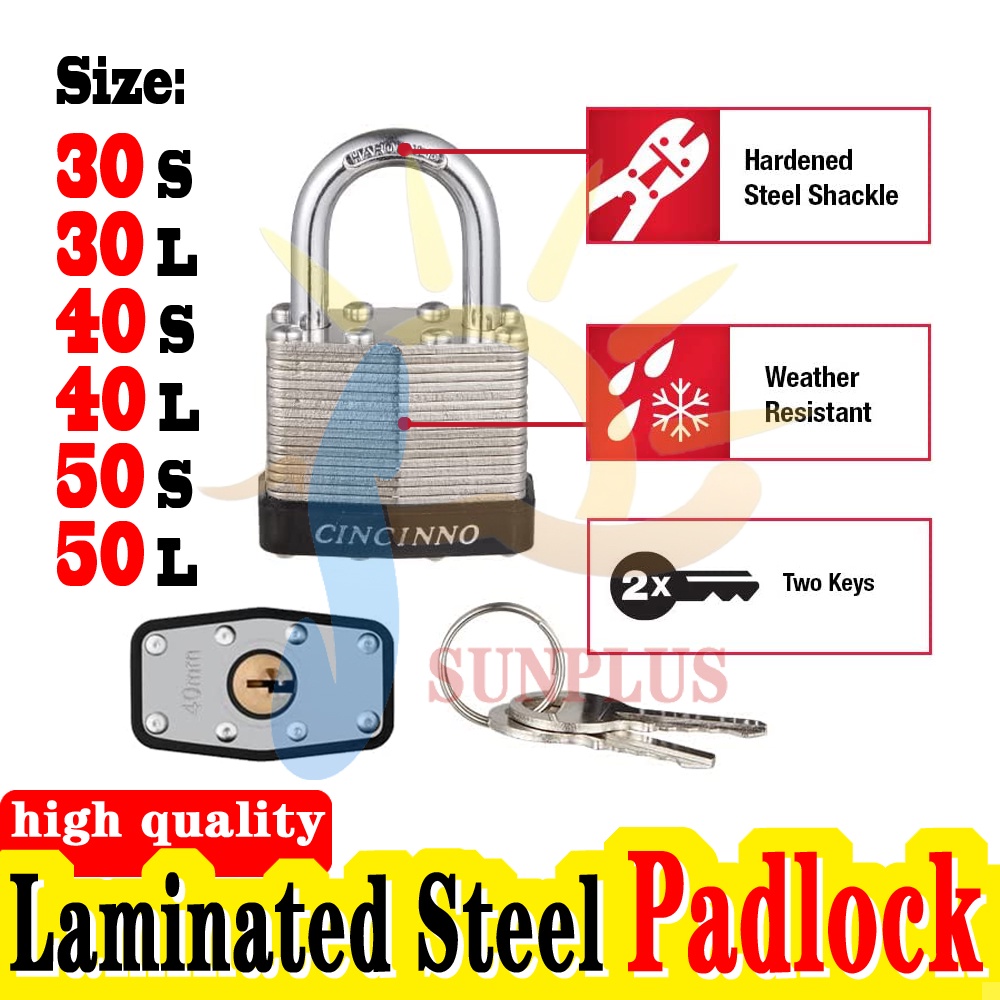 Good Quality Padlock Heavy Duty Laminated Padlock Multilayer Laminated