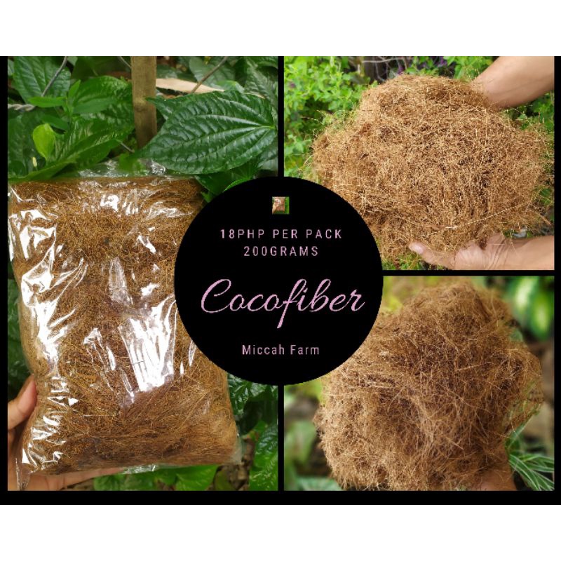 Coco fiber , Cocofiber for orchids ,hoya ang bromeliads (250grams /pack
