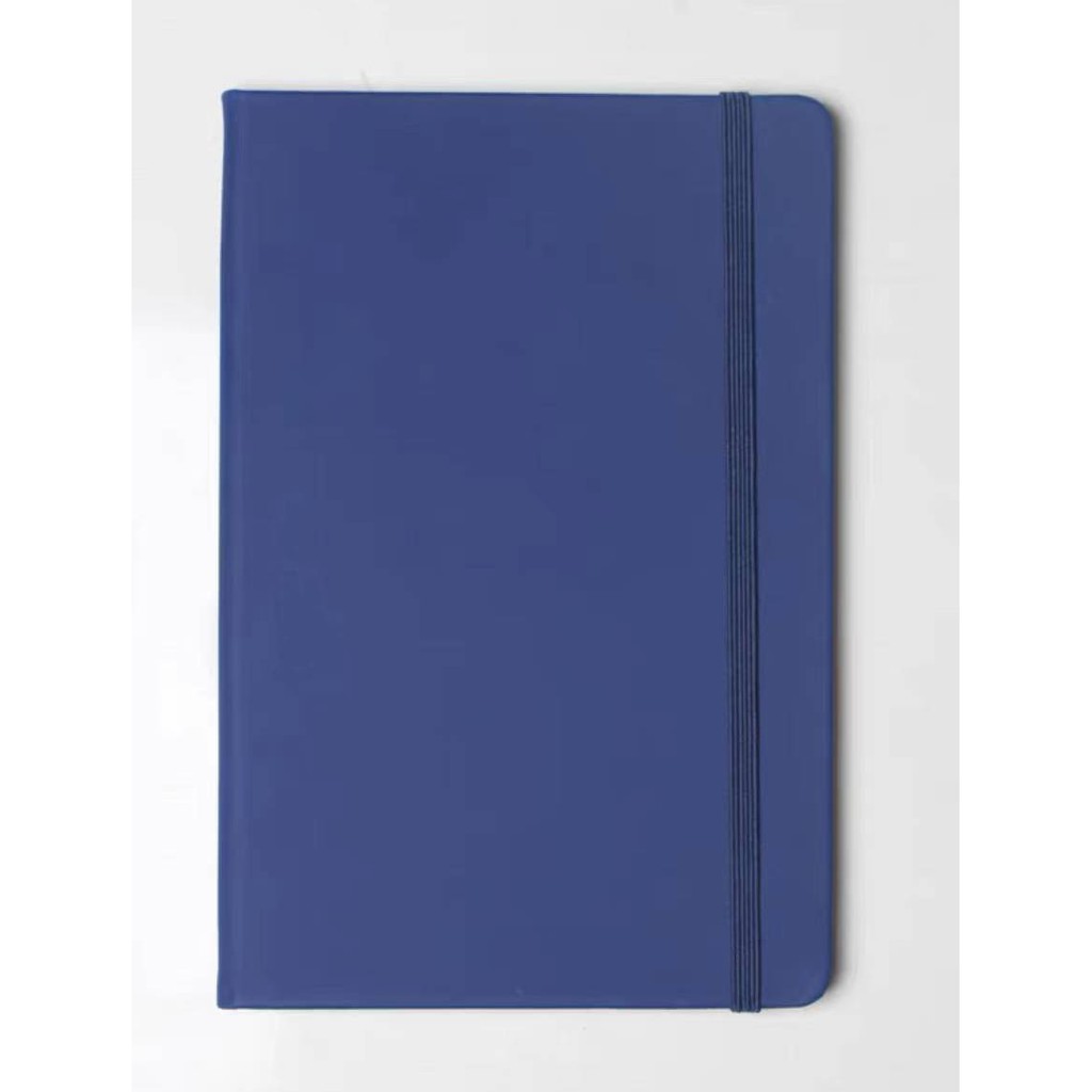 bea [A6 Size] Stationery Moleskin Rubber Diary Strap Notebook w/ Strap