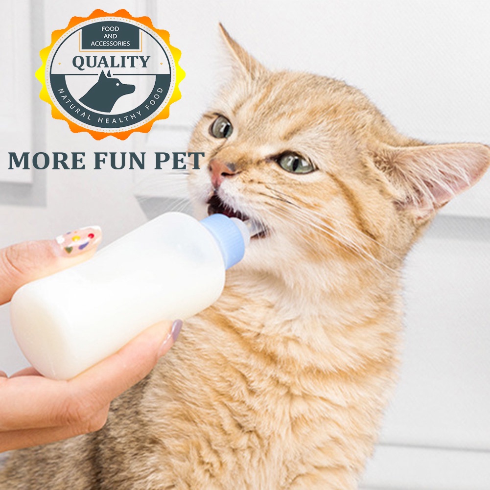 60ml Puppy Kitten Pet Nursing Feeding Bottle For Small Dog Animal Baby