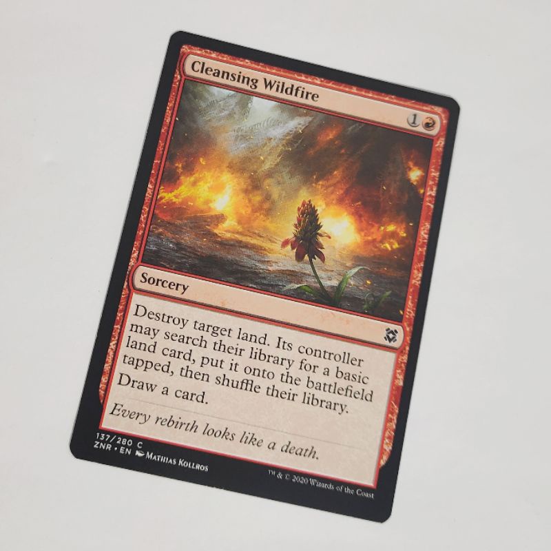 MTG Card CLEANSING WILDFIRE Magic the Gathering Trading Card Game Red ...