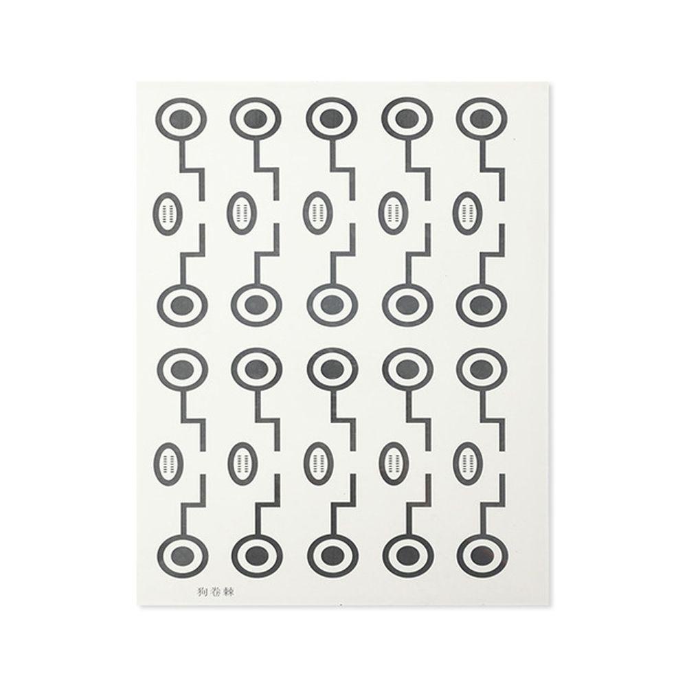 AVALENTINE Men Temporary Tattoos Waterproof Face Fake Tattoo Anime