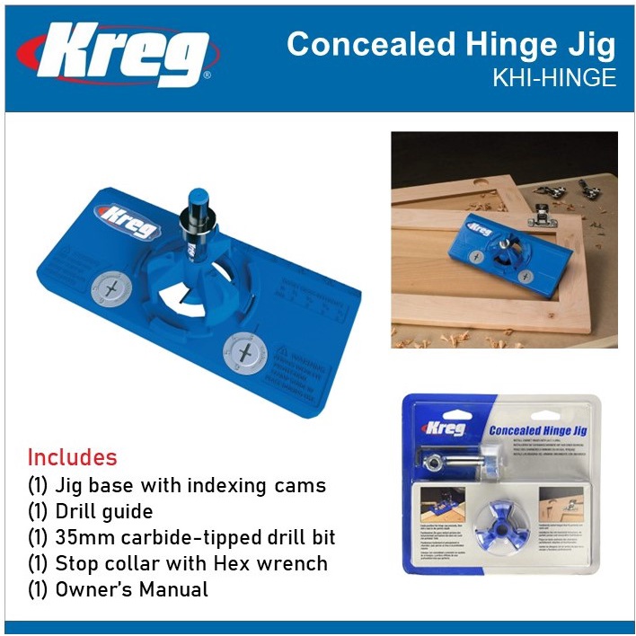 Kreg Concealed Hinge Jig KHIHINGE Shopee Philippines