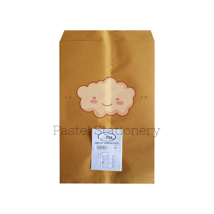 Samson E Fox Map Brown Envelope 100 Sheets - Brown Kraft Paper Samson ...