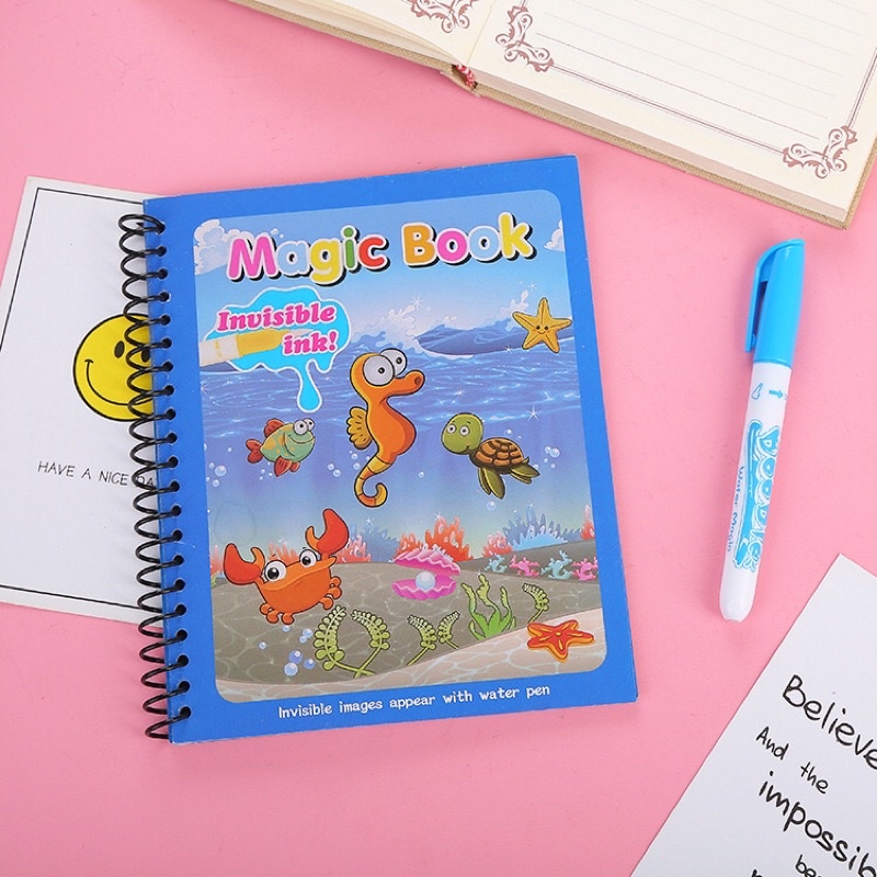 New Magic Water Color Painting Book With Pen Shopee Philippines