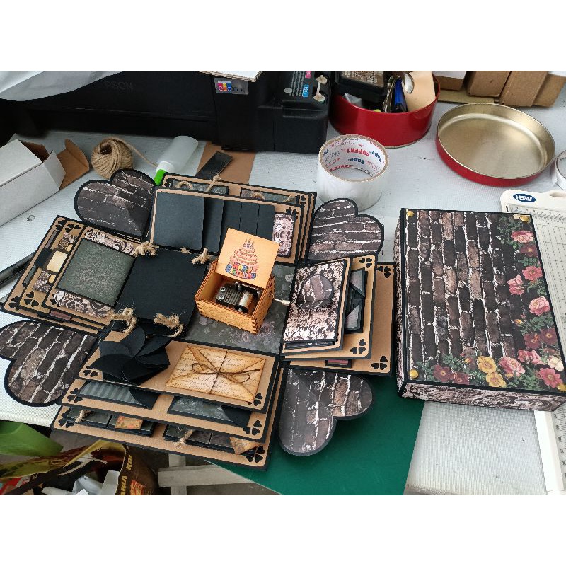 Customized large explosion box/gift box gothic theme Shopee Philippines