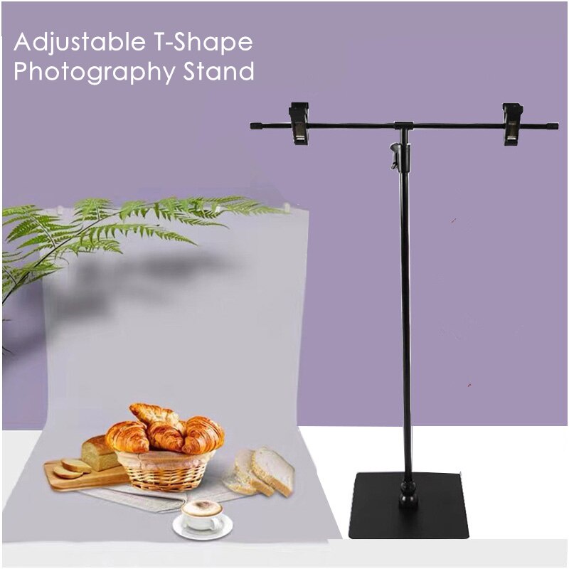 Adjustable T-Shape Photography Photo Backdrop Stands With Clips For ...