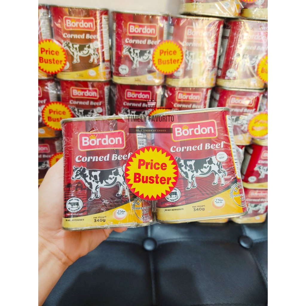 Halal Imported Bordon Corned Beef 340g 2 Pack Shopee Philippines