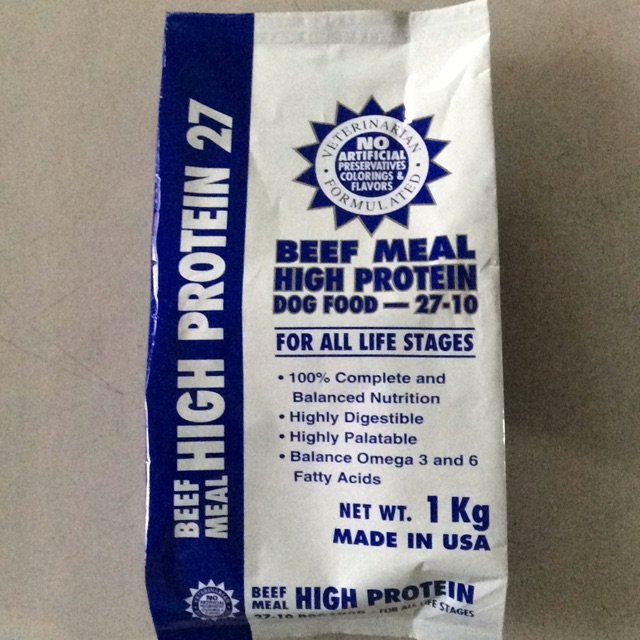 Beef meal high 2025 protein dog food