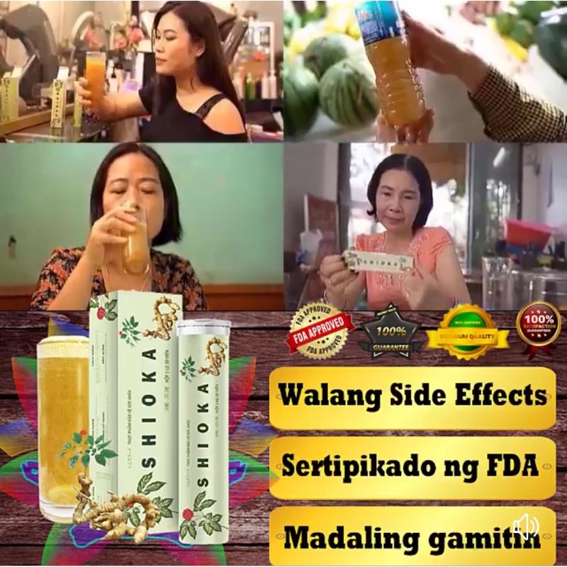 SHIOKA EFFERVESCENT JAPAN Treatment for uterine, fibroids and ovarian cyst, menstrual pain