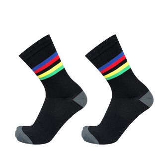 Skyknight Professional Breathable Unisex Cycling Socks With Colored Stripes  For Running calcetines ciclismo hombre