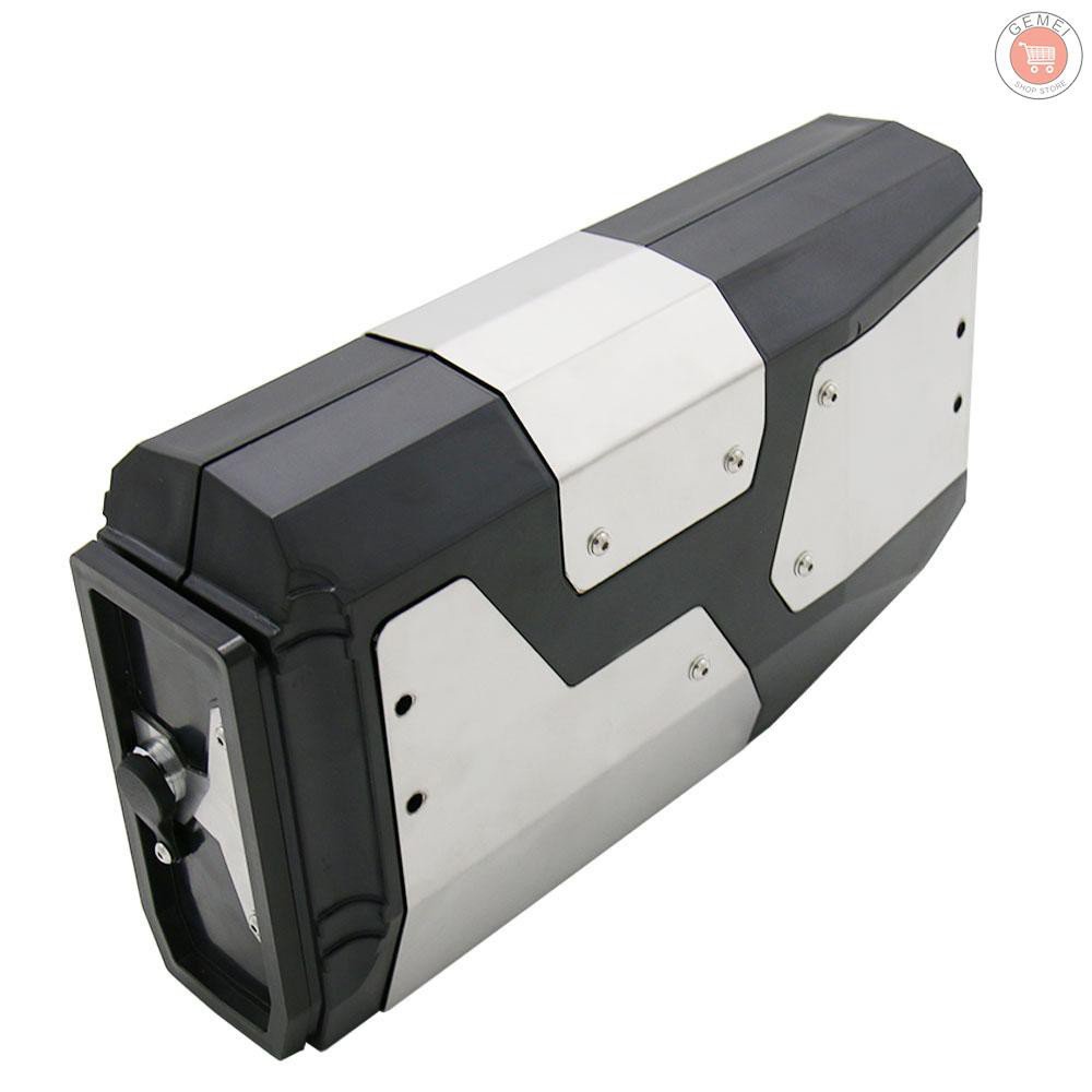 boutiqueGemei Motorcycle Tool Box Left Side Bracket Aluminum Box Fit