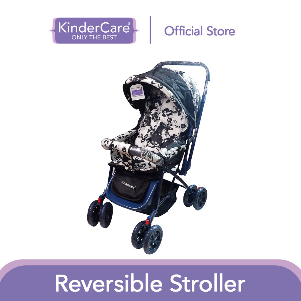 KinderCare Reversible Baby Stroller Reversible Handlebar and Can Carry Up To 15kg Black Shopee Philippines