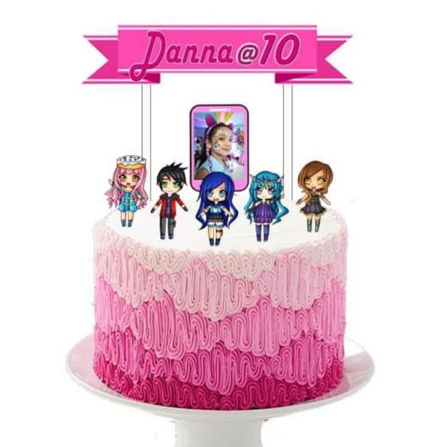 Its Funneh And The Krew Personalized Cake Topper Set 