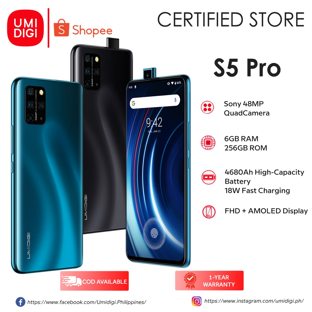 UMIDIGI S5 Pro 6GB + 256GB | Shopee Philippines