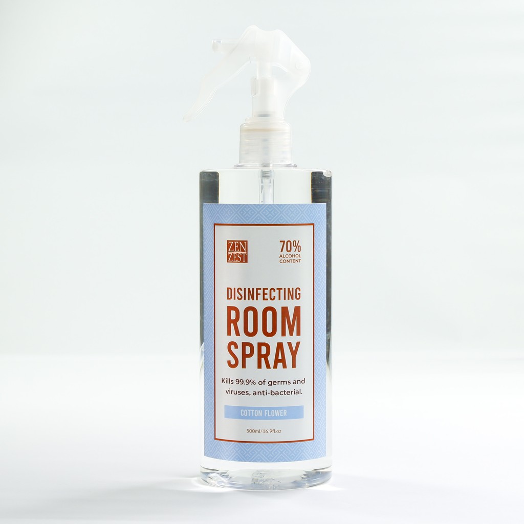 Zen Zest Disinfecting Room Spray Premium Hotel Scent 500ML COTTON