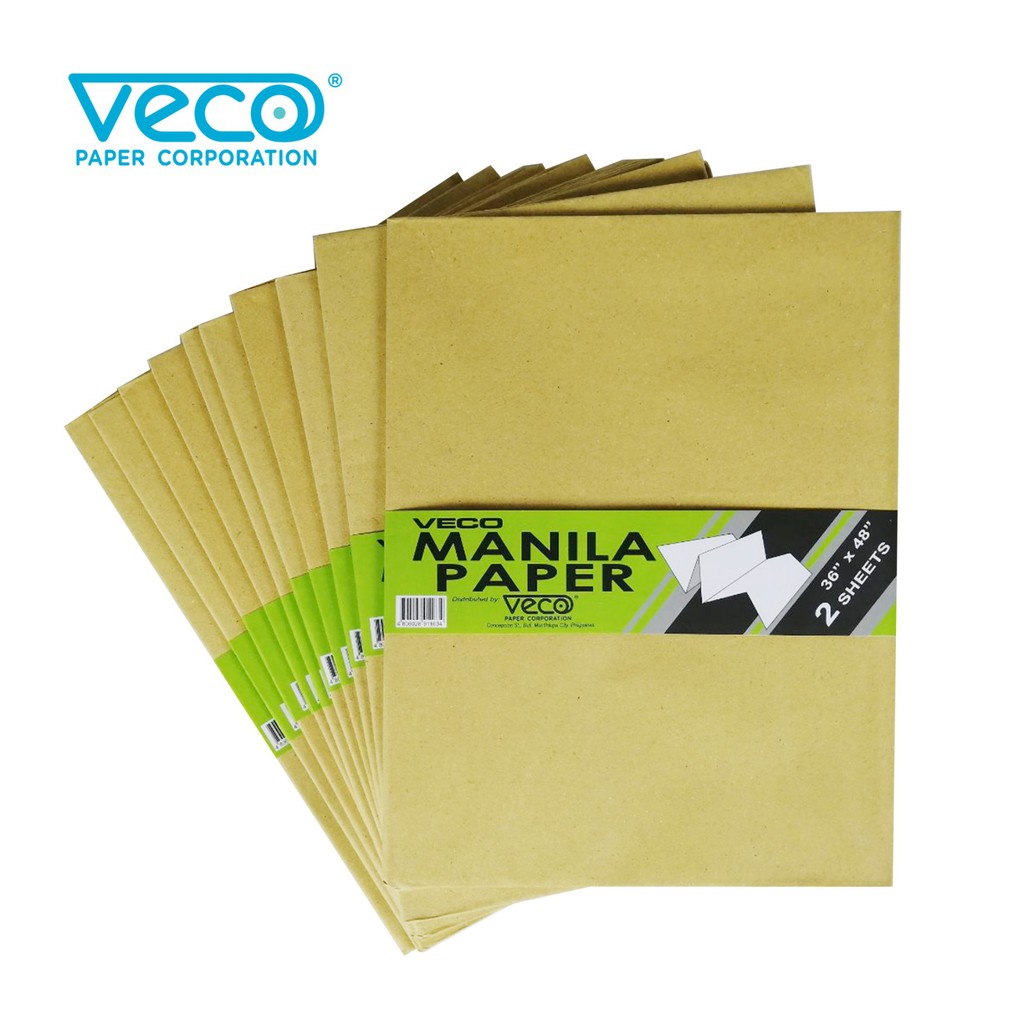 Veco Manila Paper 36 x 48 2's/set x 10sets=20pcs Shopee Philippines