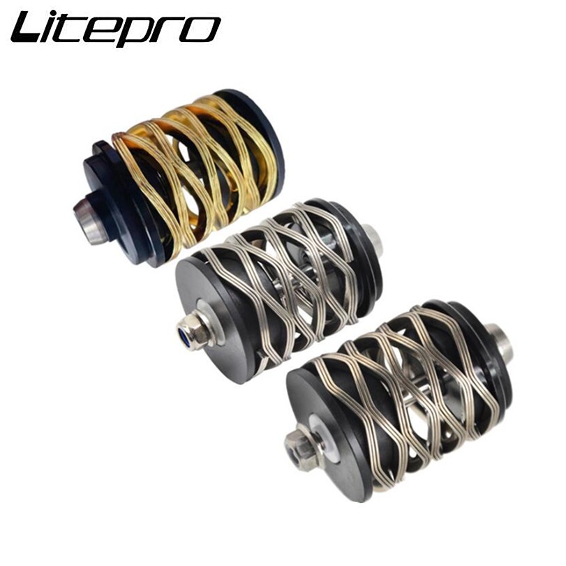 Litepro Folding Bike Rear Shock For Brompton Spring Suspension Metal ...