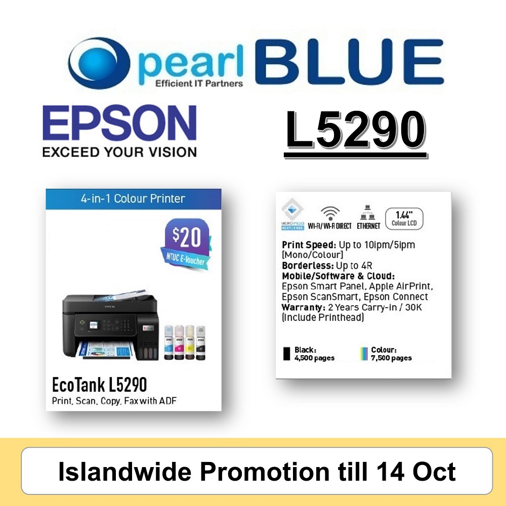 Epson EcoTank L5290 A4 WiFi AllinOne Ink Tank Printer with ADF TMGM