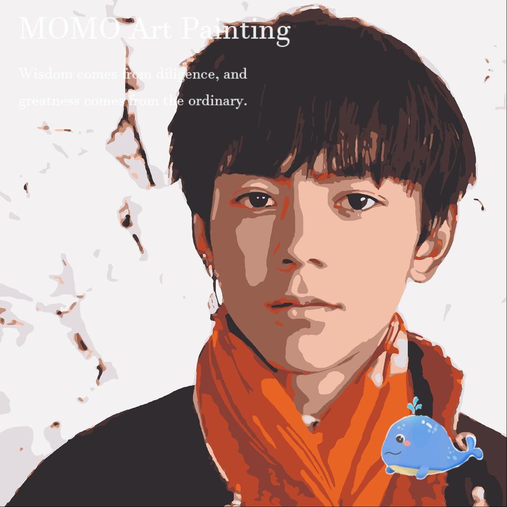 Photo Custom ️ Framed Custom Painting by Number Paint by Number oil