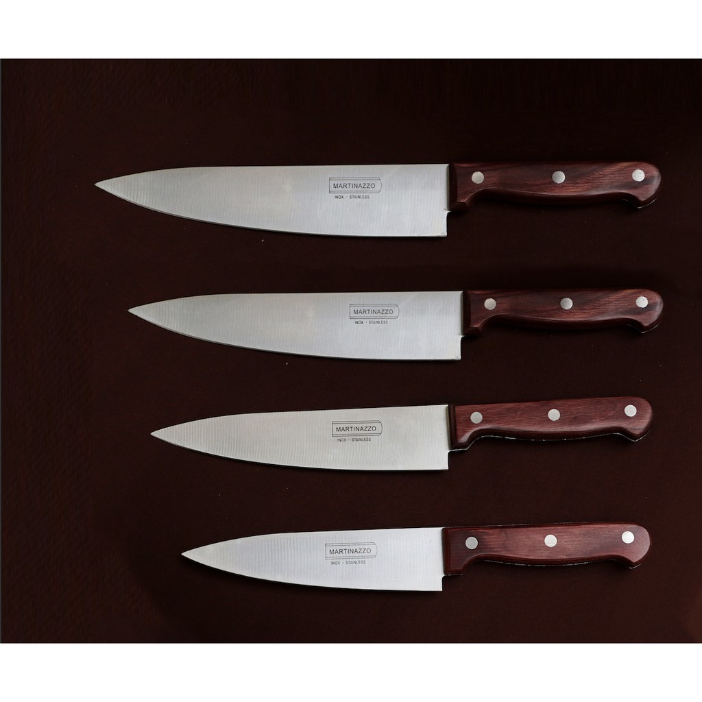 Martinazzo (Brazil) Inox Stainless Steel Cooking Chef Knife with Wooden ...