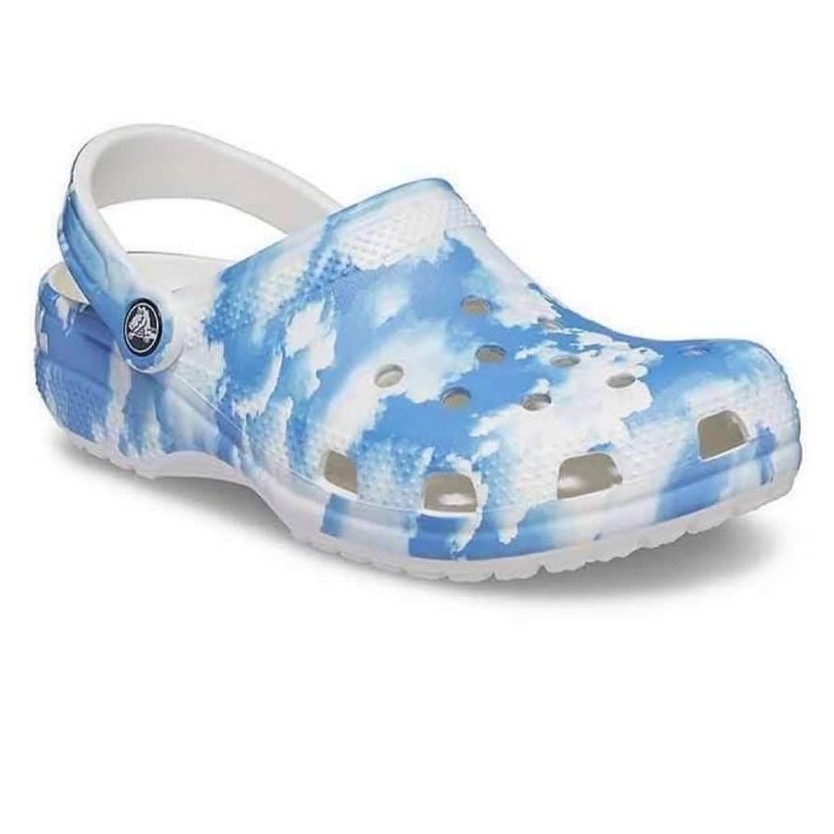 Crocs Classic Clogs Tie Dye "BLUE" With FREE SOCKS And ECO BAG (OEM ...