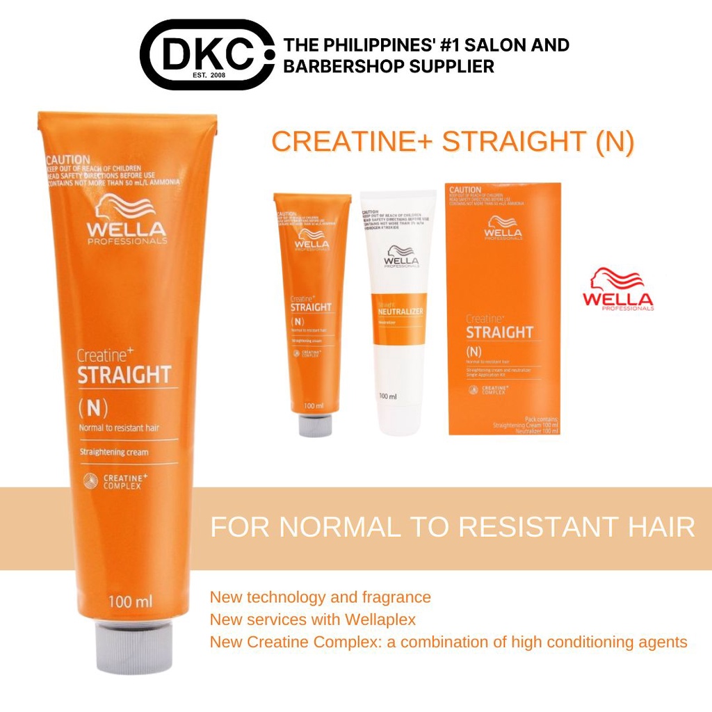 Wella Creatine+ Straight Rebond Set (Straightening Cream 100ml