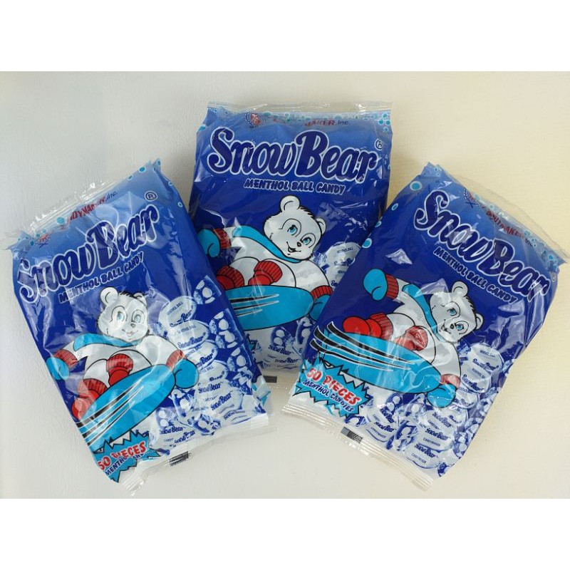 Snow Bear Menthol Ball Candy 50 Pieces | Shopee Philippines