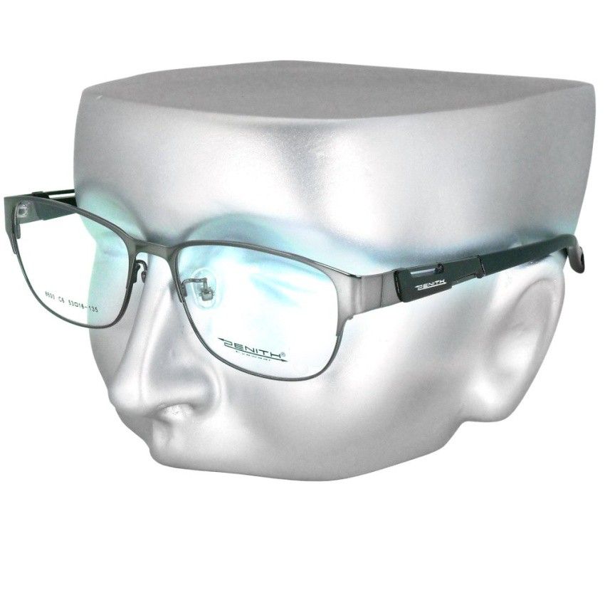 ZENITH Glasses Model 8600 C-6 Silver Stainless Steel Combination ...