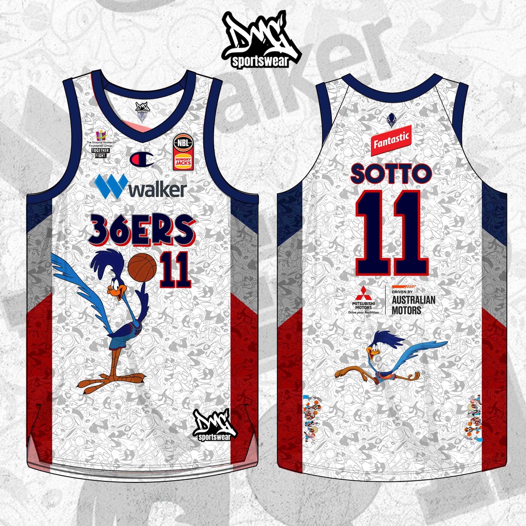 Adelaide 36ers Looney Tunes Full Sublimation Jersey Shopee Philippines