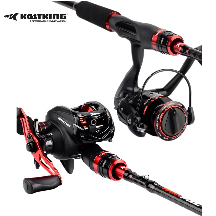 KastKing Max Steel Rod Carbon Spinning Casting Fishing Rod For